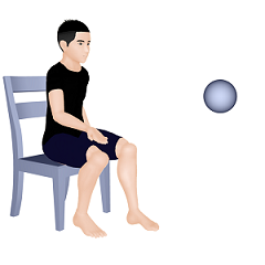 ボール下投げ