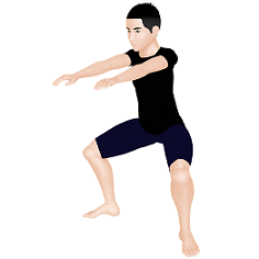がに股スクワット