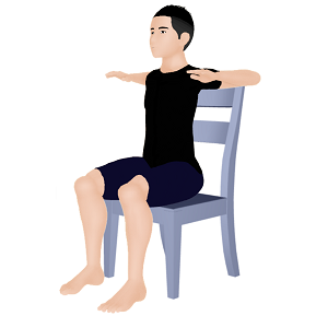 腕後方引きつけ