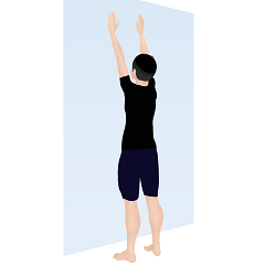 壁つたい手上げ