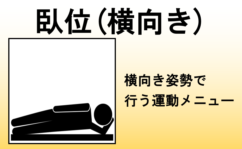 臥位(横向き)