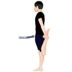 大腿四頭筋（立位）